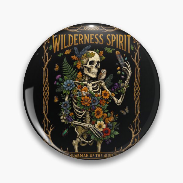 Item preview, Skeleton Guarding Floral Wilderness  designed and sold by TeeARTHY.