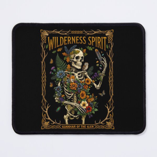 Item preview, Skeleton Guarding Floral Wilderness  designed and sold by TeeARTHY.