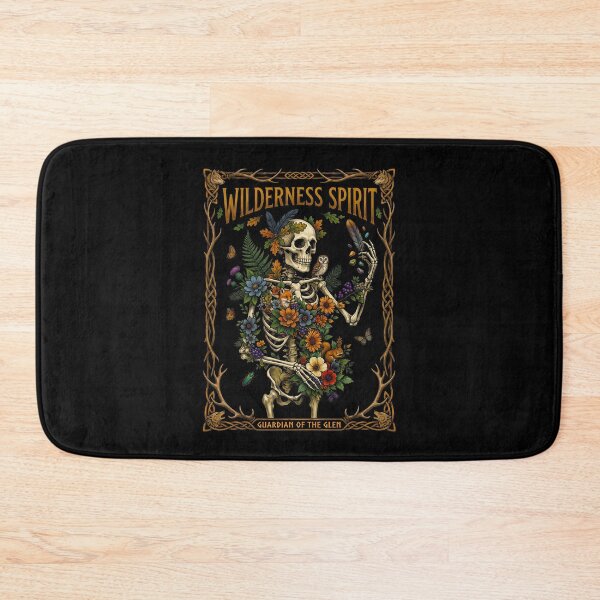 Item preview, Skeleton Guarding Floral Wilderness  designed and sold by TeeARTHY.