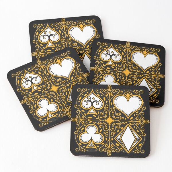Item preview, Ornate Golden Card Suits designed and sold by HiddenLoot.
