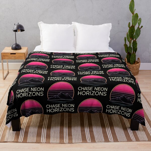 Item preview, Chase Neon Horizons Vintage Sunset Mountain Line Art designed and sold by PixelQ.