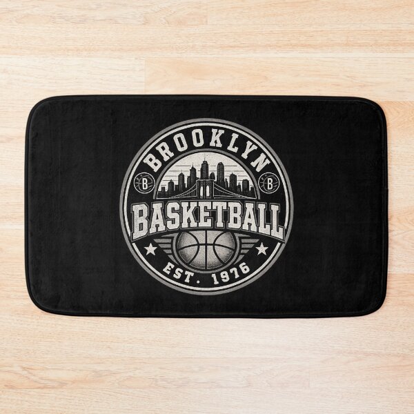 Item preview, Brooklyn Basketball Shirt – Vintage NYC Hoops Badge Tee – Black White Retro Design designed and sold by TKOprintdesigns.