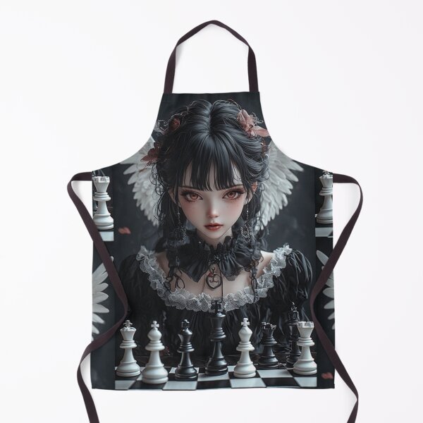 Item preview, Gothic angel girl and chess designed and sold by ArtsJulian.