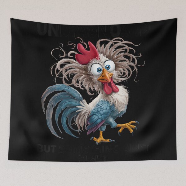 Item preview, Women's Undiagnosed But Something Ain't Right Funny Chicken Coworker designed and sold by MaryLReyes04.