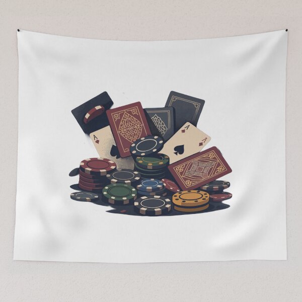 Item preview, Poker Chips Card Stack designed and sold by HiddenLoot.