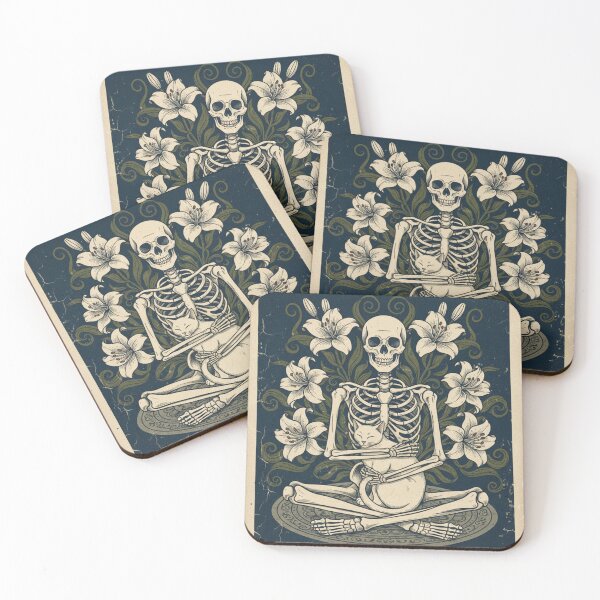 Item preview, Gothic Heart with Lilies and Cat designed and sold by HeyHas.