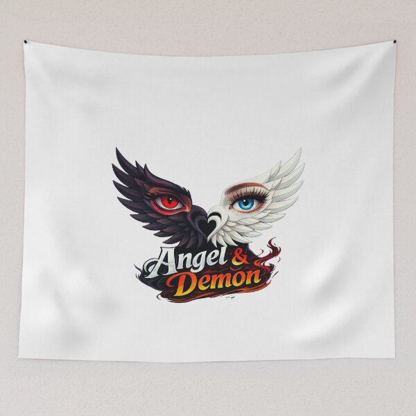 Item preview, Angel & Demon Shirt – Light vs Dark Aesthetic Graphic Tee designed and sold by Aimetoi.