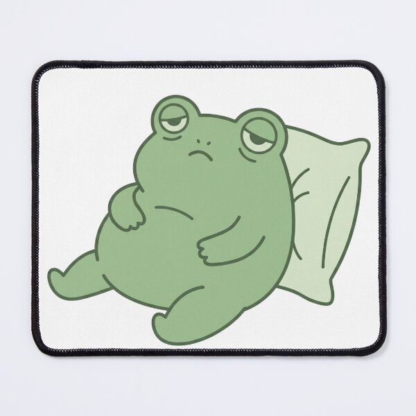 Item preview, Tired Frog Mood – Relatable Meme Cute Frog Aesthetic Lazy Vibes Design designed and sold by SOFWIN.