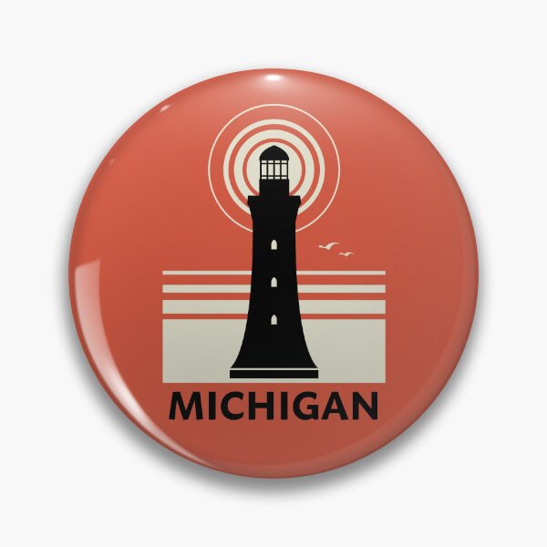 Item preview, Lake Michigan Lighthouse, USA designed and sold by studio838.
