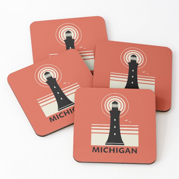 Item preview, Lake Michigan Lighthouse, USA designed and sold by studio838.