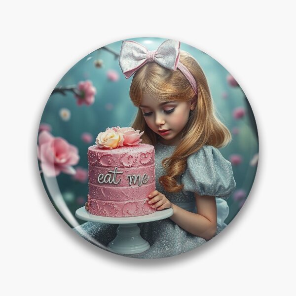 Item preview, Alice in Wonderland Floral Eat Me Cake designed and sold by angcreations.