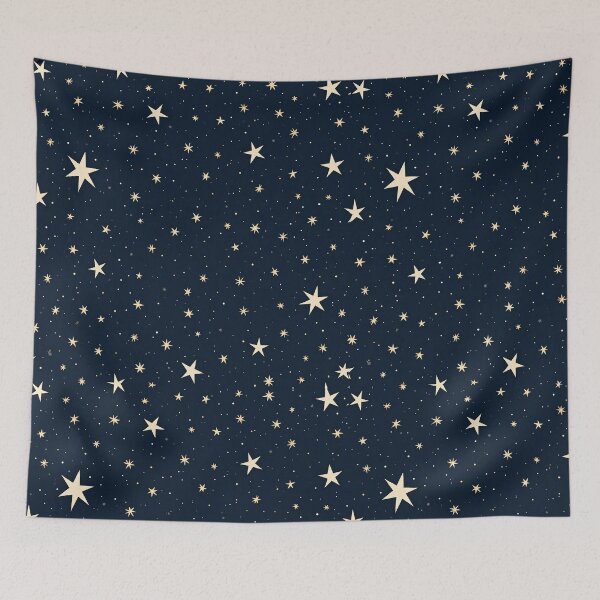 Item preview, Starry Sky Seamless Pattern Celestial Night designed and sold by mittie101.