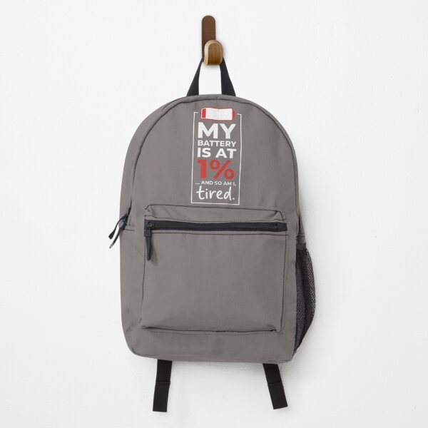 Item preview, My Battery Is At 1 Percent And So Am I Tired Funny Quote designed and sold by ZadTicaret.