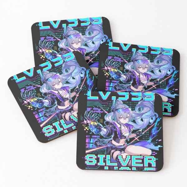 Item preview, HSR Silver Wolf Lv.999: Neon Purple Glitch Queen designed and sold by Senpaiwaves.