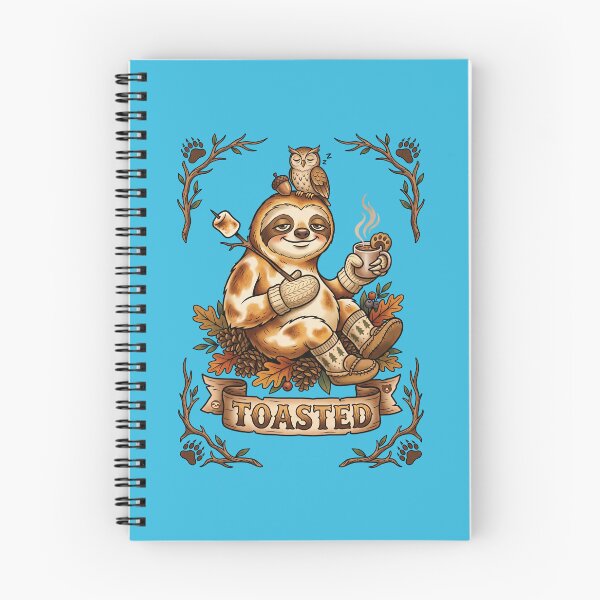 Item preview, Sloth Roasting Marshmallows Cozy designed and sold by TeeARTHY.