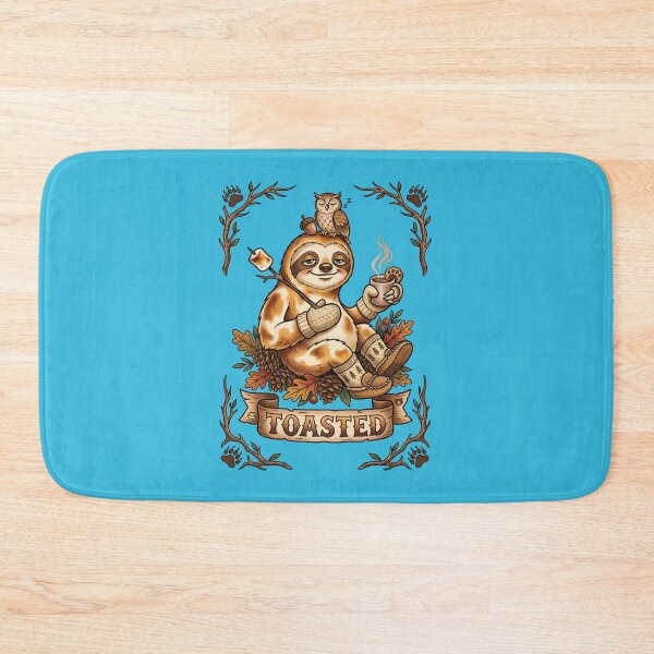 Item preview, Sloth Roasting Marshmallows Cozy designed and sold by TeeARTHY.