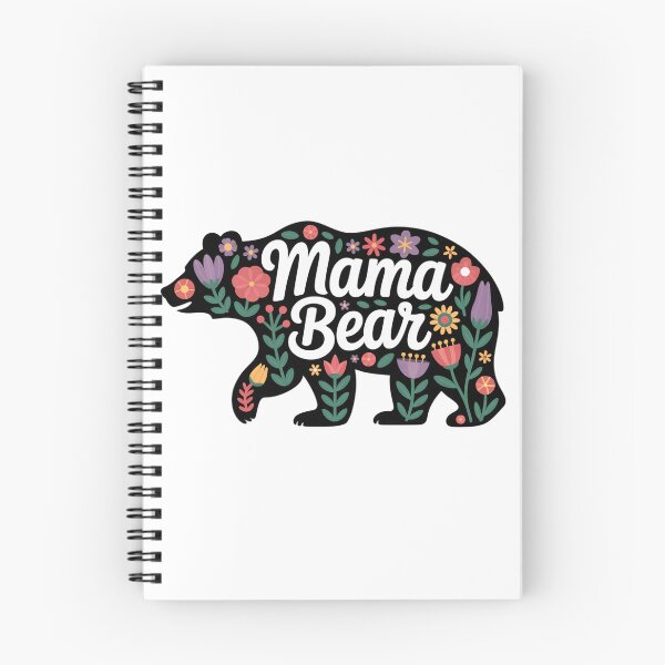 Item preview, Mama Bear Floral Boho Cute Bear Mom Gift Mothers Day Wildflower Bear Design designed and sold by teslego-store.