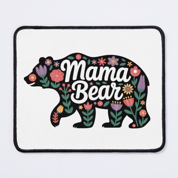 Item preview, Oso Mamá Floral Boho Lindo Oso Regalo para Mamá Día de la Madre Diseño de Oso con Flores Silvestres designed and sold by teslego-store.