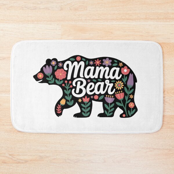 Item preview, Mama Bear Floral Boho Cute Bear Mom Gift Mothers Day Wildflower Bear Design designed and sold by teslego-store.