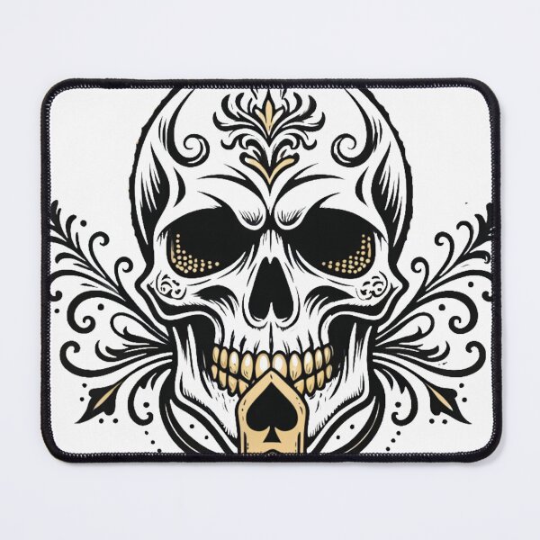 Item preview, Gothic Ace Skull Emblem designed and sold by HiddenLoot.