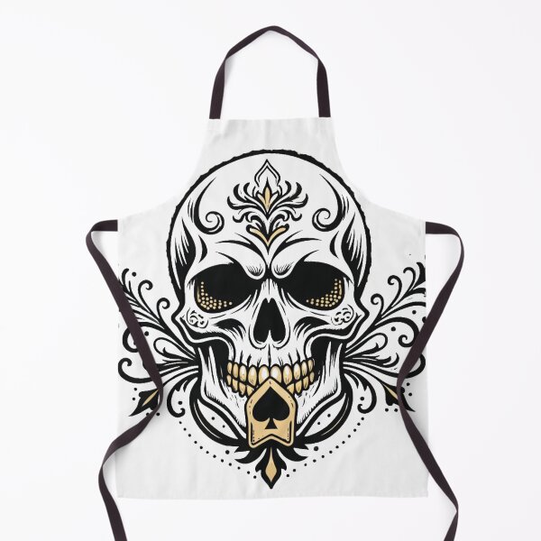 Item preview, Gothic Ace Skull Emblem designed and sold by HiddenLoot.