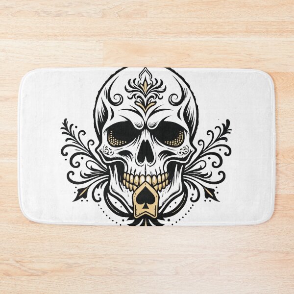 Item preview, Gothic Ace Skull Emblem designed and sold by HiddenLoot.
