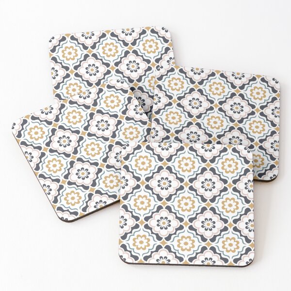 Item preview, Retro Floral Geometric Pattern Vintage Tile Style designed and sold by Willorae.
