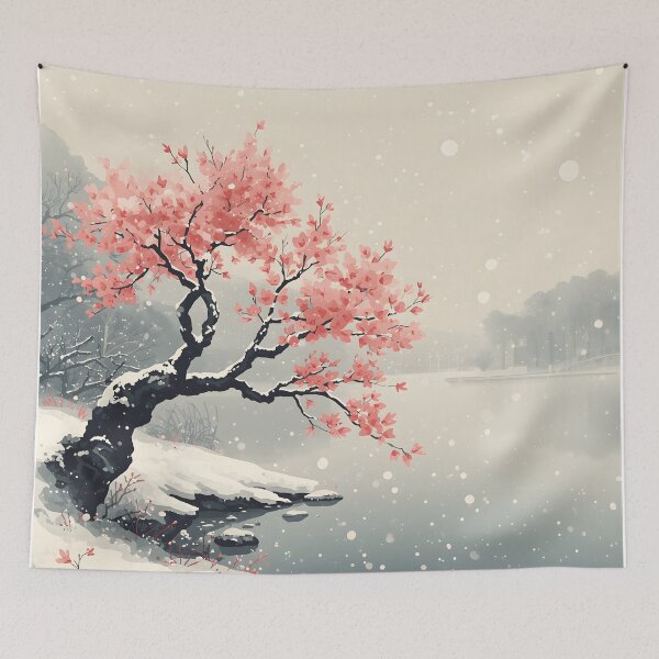 Item preview,  Winter sakura blossom tree  designed and sold by uunaa.