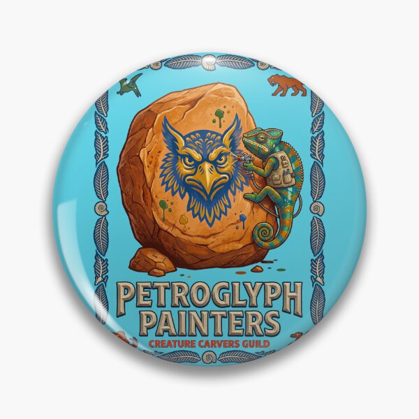 Item preview, Chameleon drawing Owl Painted on Rock Cave  designed and sold by TeeARTHY.