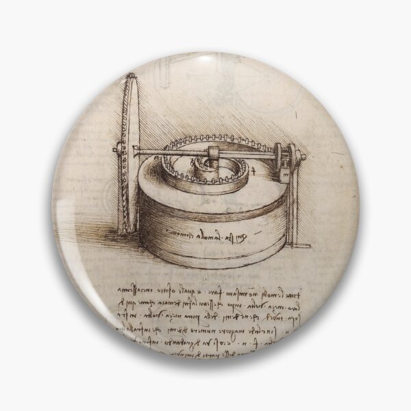 Item preview, Codex Madrid II by Leonardo da Vinci: Mechanical Drawing Study Poster designed and sold by artofuniverse.