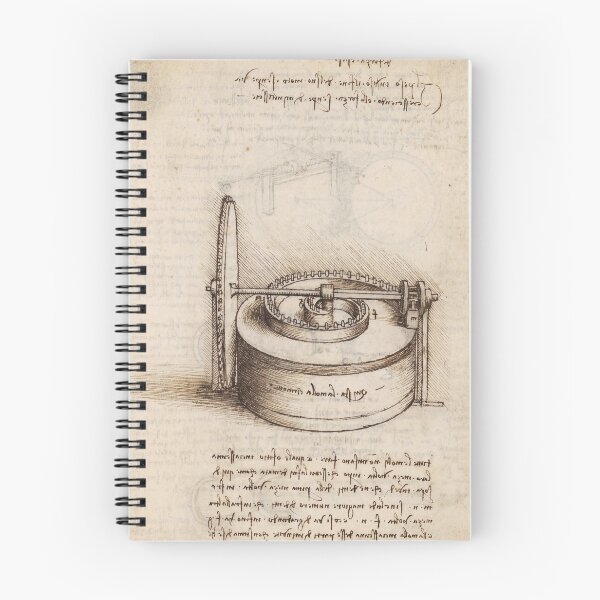 Item preview, Codex Madrid II by Leonardo da Vinci: Mechanical Drawing Study Poster designed and sold by artofuniverse.