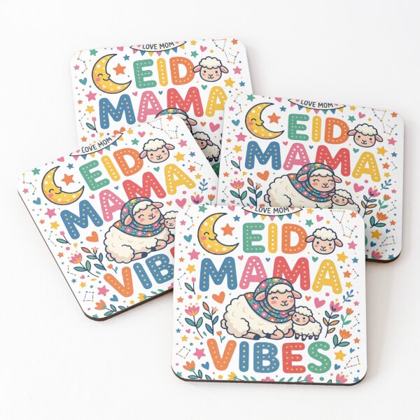 Item preview, Eid Mama Vibes Cute Sheep Floral Eid al Adha Family Celebration Design love mama and mother's Day designed and sold by bilal sibgui.