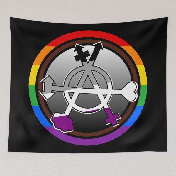 Item preview, Ace Gender Anarchy Symbol  designed and sold by dickensign.