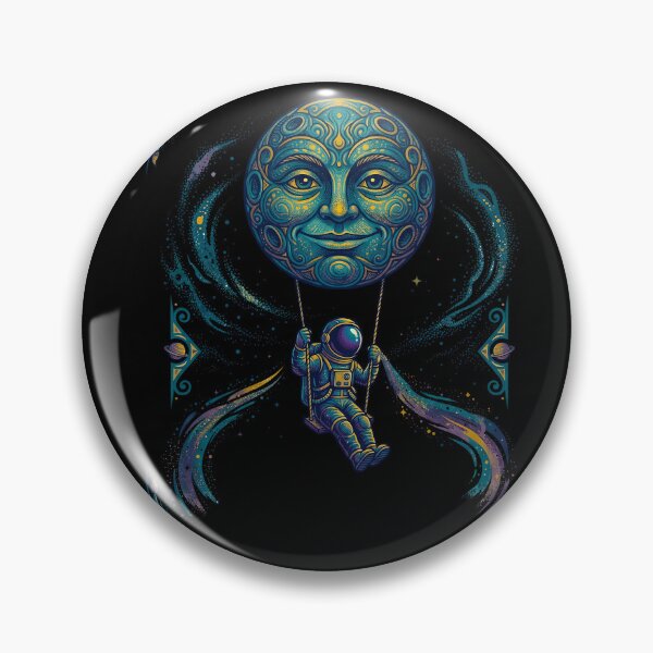 Item preview, Astronaut Swinging From Moon Surreal Graphic designed and sold by TeeARTHY.