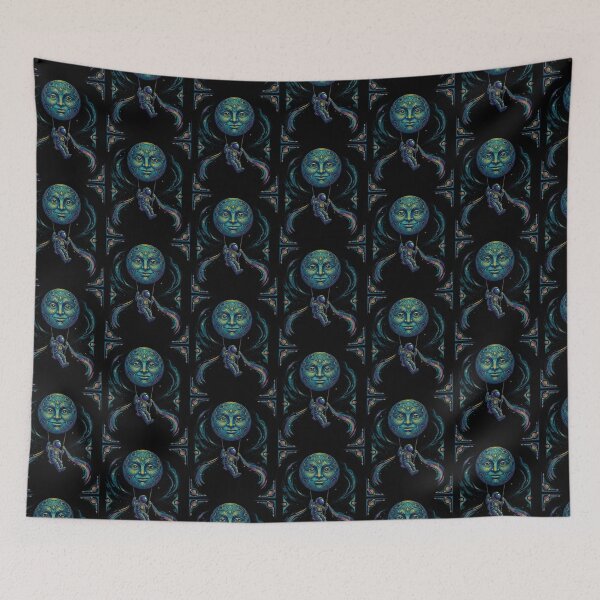 Item preview, Astronaut Swinging From Moon Surreal Graphic designed and sold by TeeARTHY.