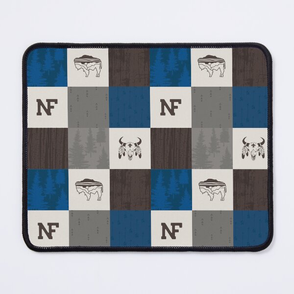 Item preview, Camp New Fork Patchwork - Navy & Brown designed and sold by tjdayley.