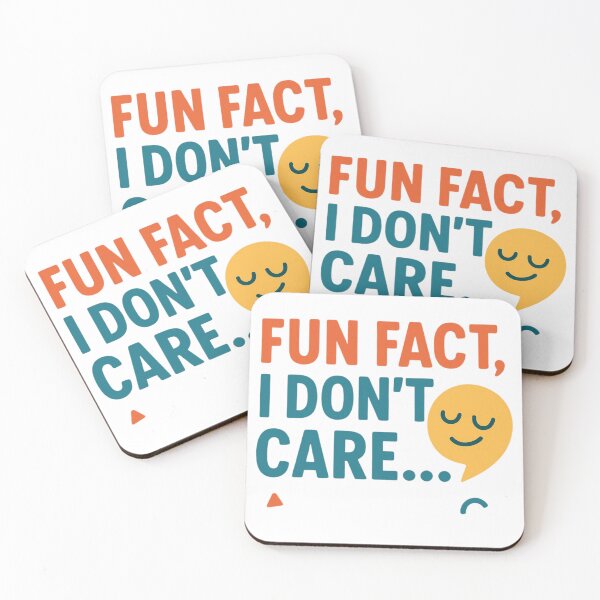 Item preview, Fun Fact, I Don't Care designed and sold by Inappropriate Ink.