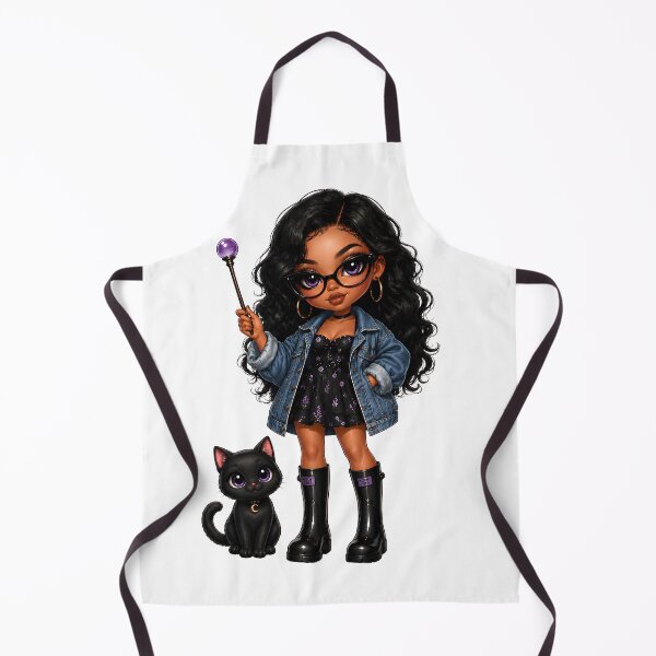 Item preview, Enchanted Witchy Chibi Girl designed and sold by MoonSpeaksTV.