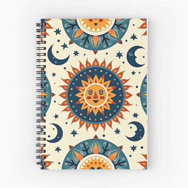 Item preview, Sun and Moon Seamless Pattern Boho Celestial designed and sold by mittie101.