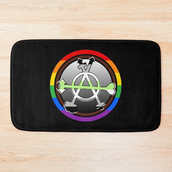 Item preview, Agender Gender Anarchy Symbol  designed and sold by dickensign.