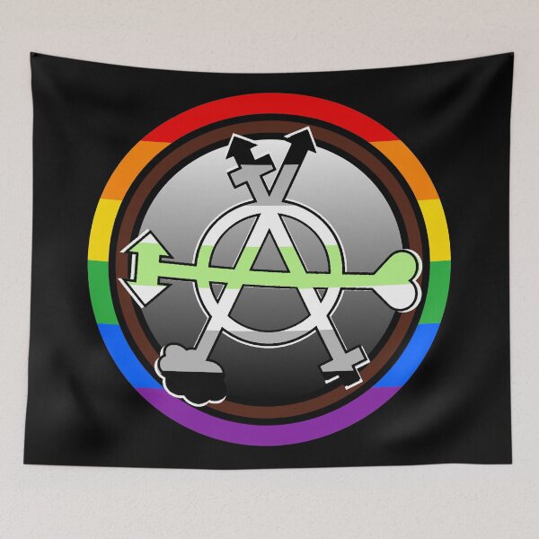 Item preview, Agender Gender Anarchy Symbol  designed and sold by dickensign.