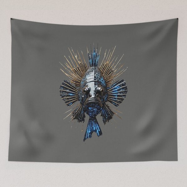 Item preview, SILK & STONE | Cyber-Zen Edition: The Volt-Lionfish_ V_01 designed and sold by Shift-Bloom.