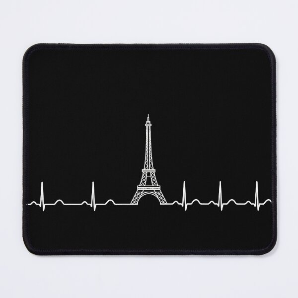 Item preview, ECG Heartbeat Paris Eiffel Tower Line | Cardiology Medical Aesthetic Design designed and sold by Medico Design .