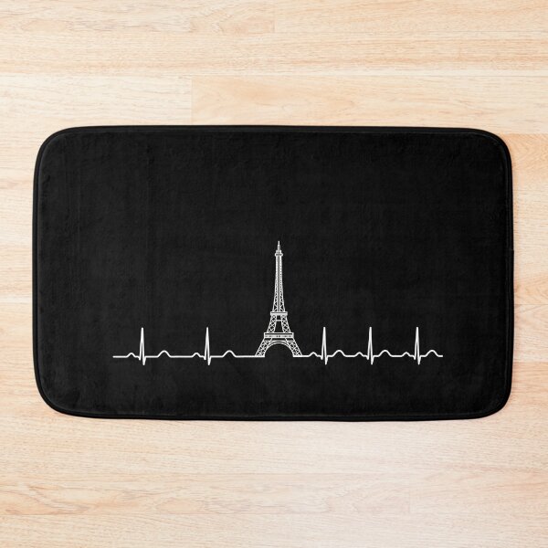 Item preview, ECG Heartbeat Paris Eiffel Tower Line | Cardiology Medical Aesthetic Design designed and sold by Medico Design .
