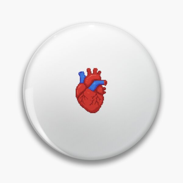 Item preview, Pixel Heart Pattern – Retro Anatomical Love Design designed and sold by HotPicksStore.