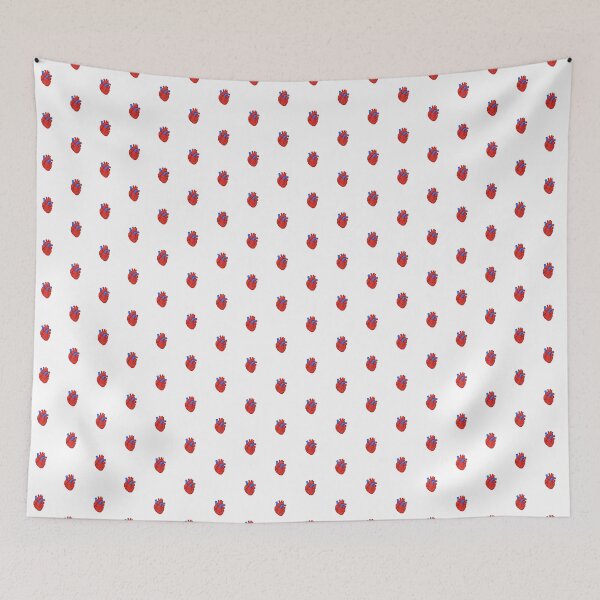 Item preview, Pixel Heart Pattern – Retro Anatomical Love Design designed and sold by HotPicksStore.