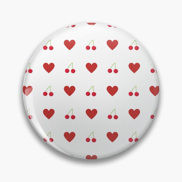 Item preview, Hearts & Cherries Pattern designed and sold by Digitaload.