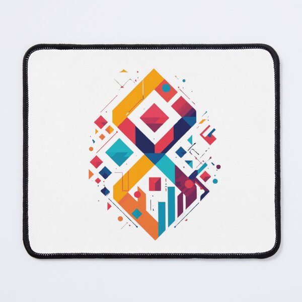 Item preview, Colorful Geometric Abstract Art – Modern Shapes Pattern, Vibrant Contemporary Design designed and sold by Kruti Collection.