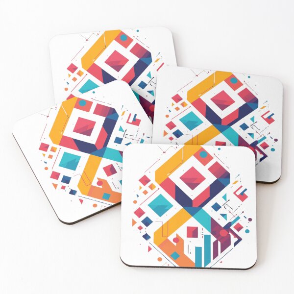 Item preview, Colorful Geometric Abstract Art – Modern Shapes Pattern, Vibrant Contemporary Design designed and sold by Kruti Collection.