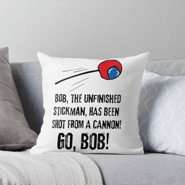 Item preview, Bob, the Unfinished Stickman, wants you to celebrate his carefree take on life.  designed and sold by LagoonandBeans.